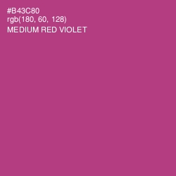 #B43C80 - Medium Red Violet Color Image