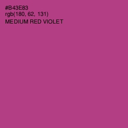 #B43E83 - Medium Red Violet Color Image