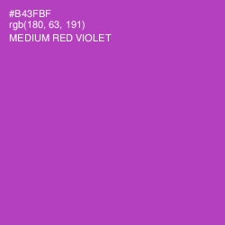 #B43FBF - Medium Red Violet Color Image