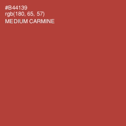 #B44139 - Medium Carmine Color Image
