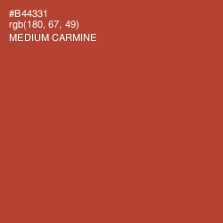 #B44331 - Medium Carmine Color Image