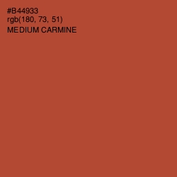 #B44933 - Medium Carmine Color Image