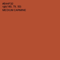#B44F32 - Medium Carmine Color Image