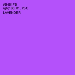 #B451FB - Lavender Color Image