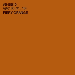 #B45B10 - Fiery Orange Color Image