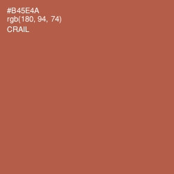 #B45E4A - Crail Color Image