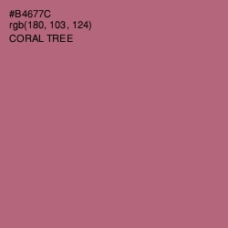 #B4677C - Coral Tree Color Image