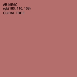 #B46E6C - Coral Tree Color Image
