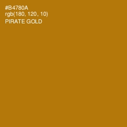 #B4780A - Pirate Gold Color Image