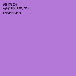 #B478D9 - Lavender Color Image