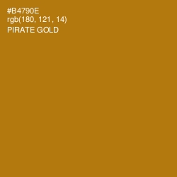 #B4790E - Pirate Gold Color Image