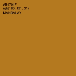 #B4791F - Mandalay Color Image