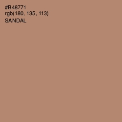 #B48771 - Sandal Color Image