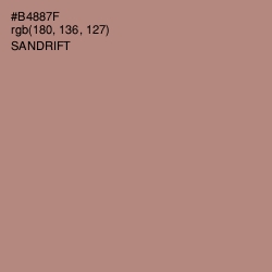 #B4887F - Sandrift Color Image