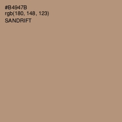#B4947B - Sandrift Color Image