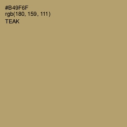 #B49F6F - Teak Color Image