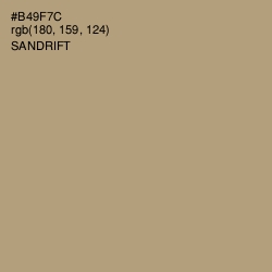 #B49F7C - Sandrift Color Image