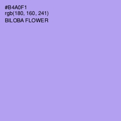 #B4A0F1 - Biloba Flower Color Image