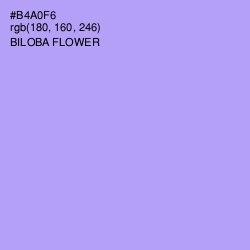 #B4A0F6 - Biloba Flower Color Image