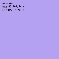 #B4A1F1 - Biloba Flower Color Image