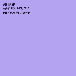 #B4A3F1 - Biloba Flower Color Image