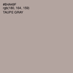 #B4A49F - Taupe Gray Color Image