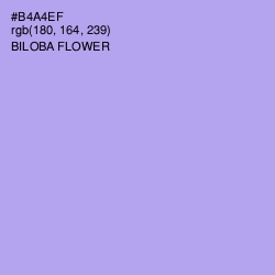 #B4A4EF - Biloba Flower Color Image