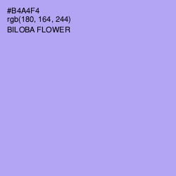 #B4A4F4 - Biloba Flower Color Image