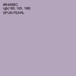 #B4A5BC - Spun Pearl Color Image