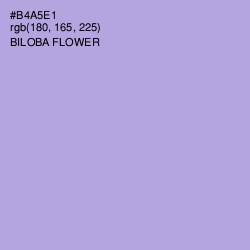 #B4A5E1 - Biloba Flower Color Image