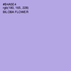 #B4A5E4 - Biloba Flower Color Image
