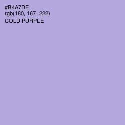 #B4A7DE - Cold Purple Color Image