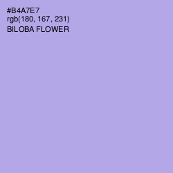 #B4A7E7 - Biloba Flower Color Image