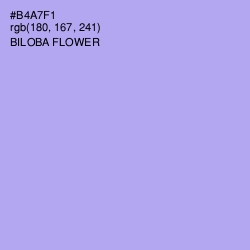 #B4A7F1 - Biloba Flower Color Image