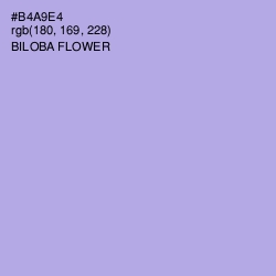 #B4A9E4 - Biloba Flower Color Image