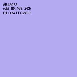 #B4A9F3 - Biloba Flower Color Image