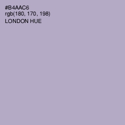 #B4AAC6 - London Hue Color Image