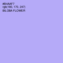 #B4AAF7 - Biloba Flower Color Image