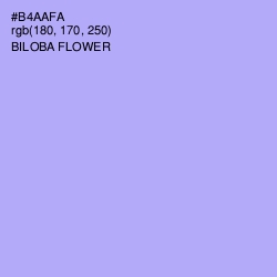 #B4AAFA - Biloba Flower Color Image