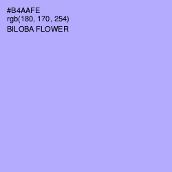 #B4AAFE - Biloba Flower Color Image