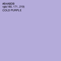 #B4ABDB - Cold Purple Color Image