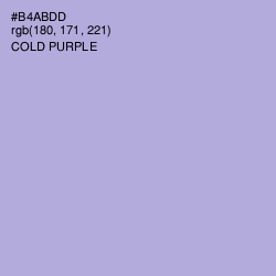 #B4ABDD - Cold Purple Color Image
