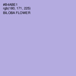 #B4ABE1 - Biloba Flower Color Image