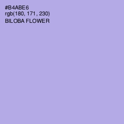 #B4ABE6 - Biloba Flower Color Image