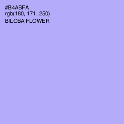 #B4ABFA - Biloba Flower Color Image