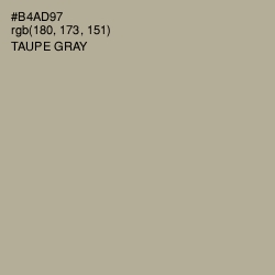 #B4AD97 - Taupe Gray Color Image