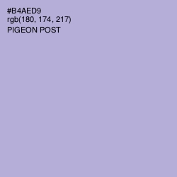 #B4AED9 - Pigeon Post Color Image