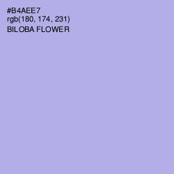 #B4AEE7 - Biloba Flower Color Image