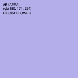 #B4AEEA - Biloba Flower Color Image
