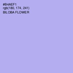 #B4AEF1 - Biloba Flower Color Image